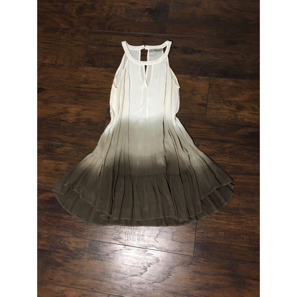 High neck shift dress
